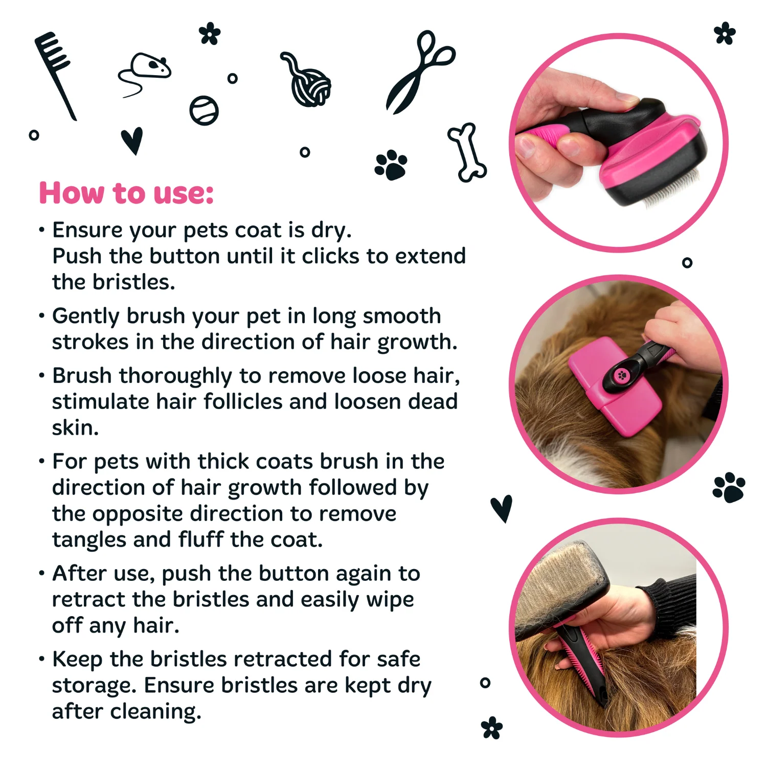 Slicker Brush for Dogs & Cats - Image 10