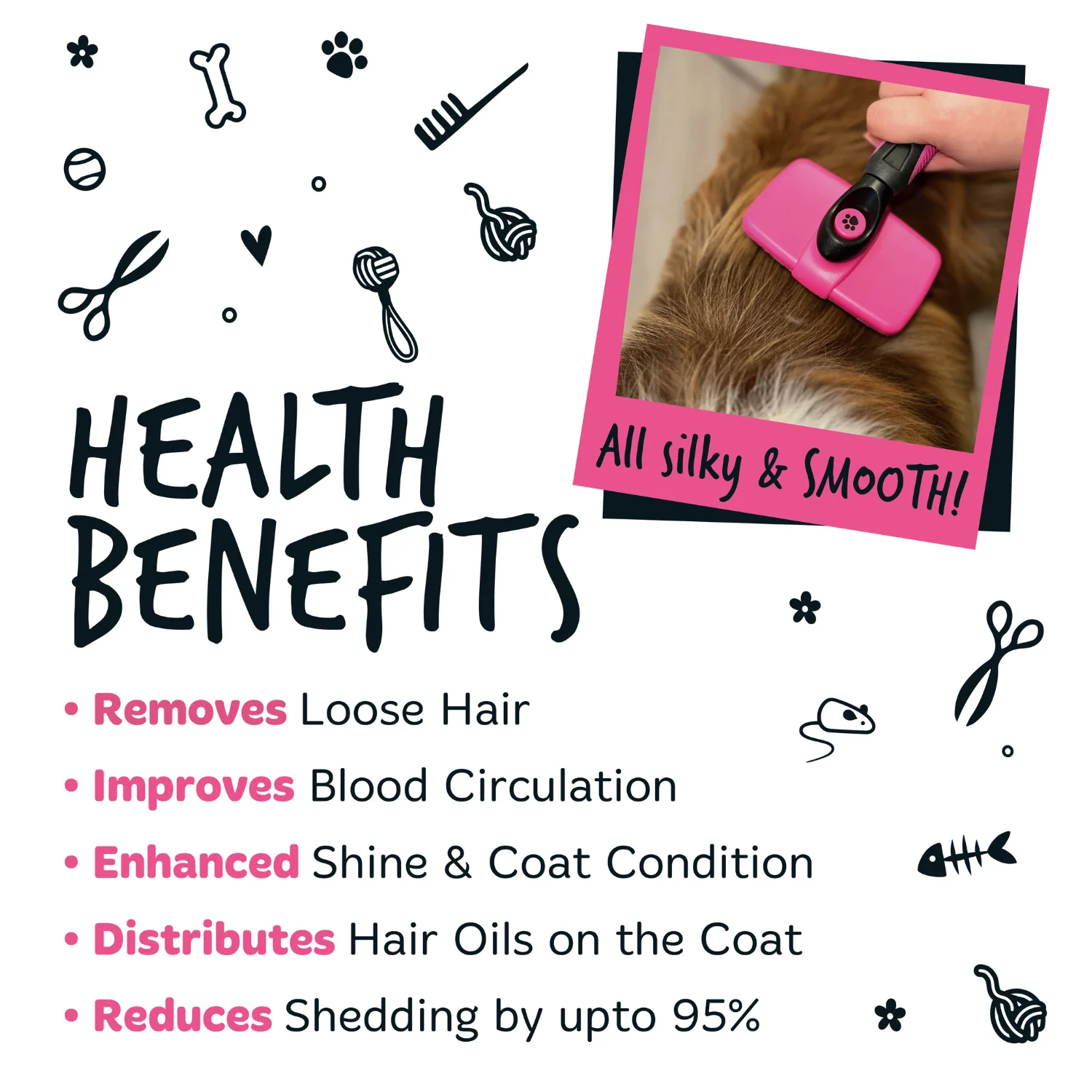 Slicker Brush for Dogs & Cats - Image 4