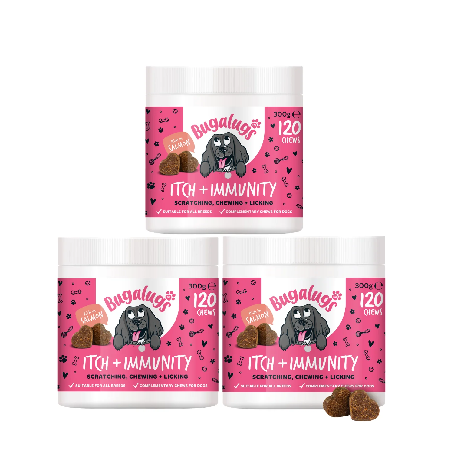 Itch & Immunity Supplement Chews for Dogs 3-Pack