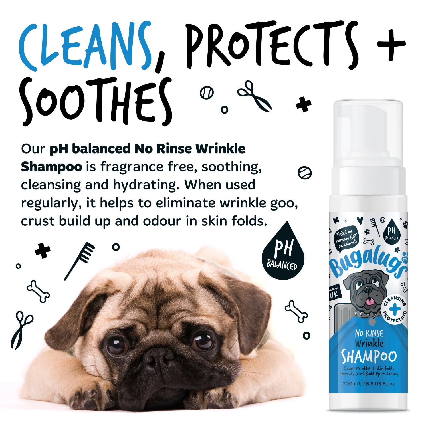 Wrinkle No-Rinse Shampoo for Dogs & Cats - Image 4