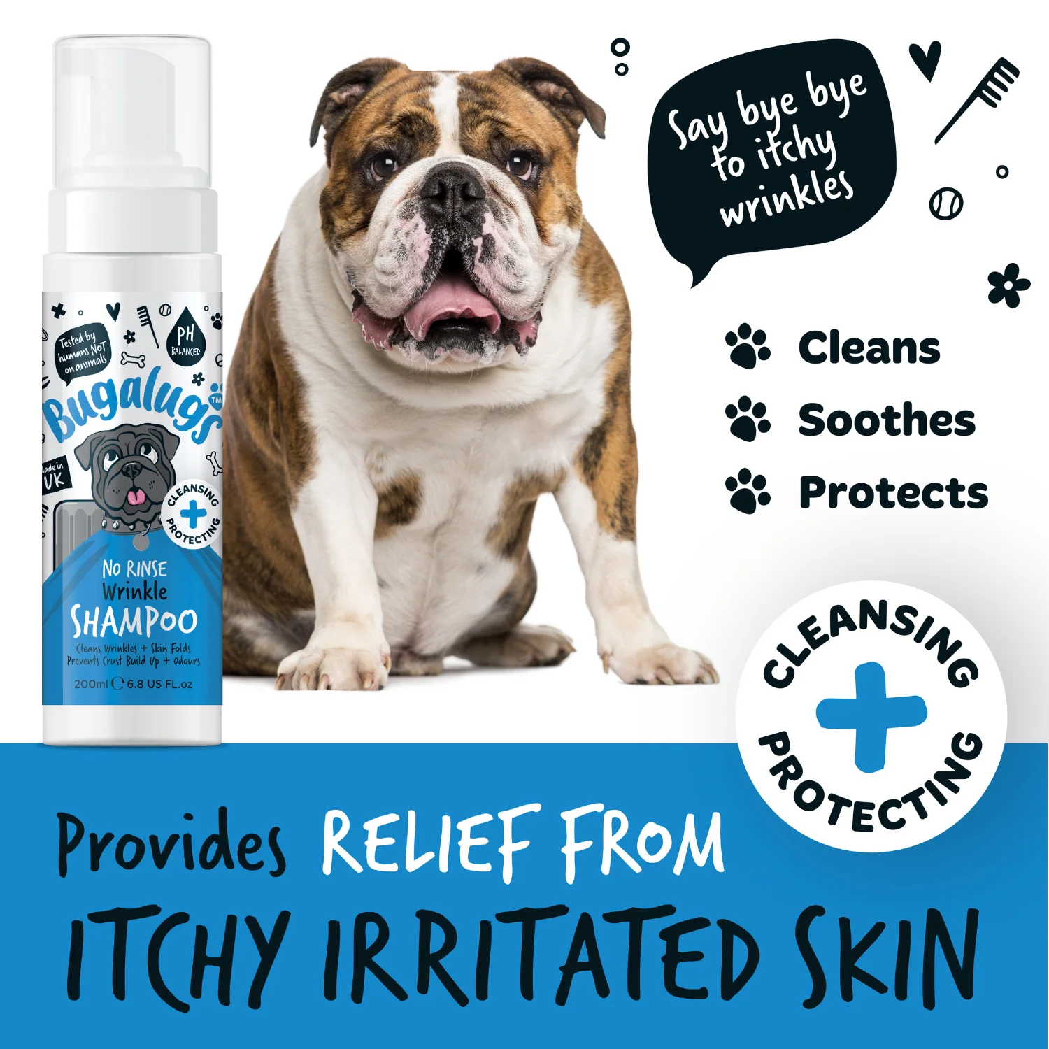 Wrinkle No-Rinse Shampoo for Dogs & Cats - Image 6