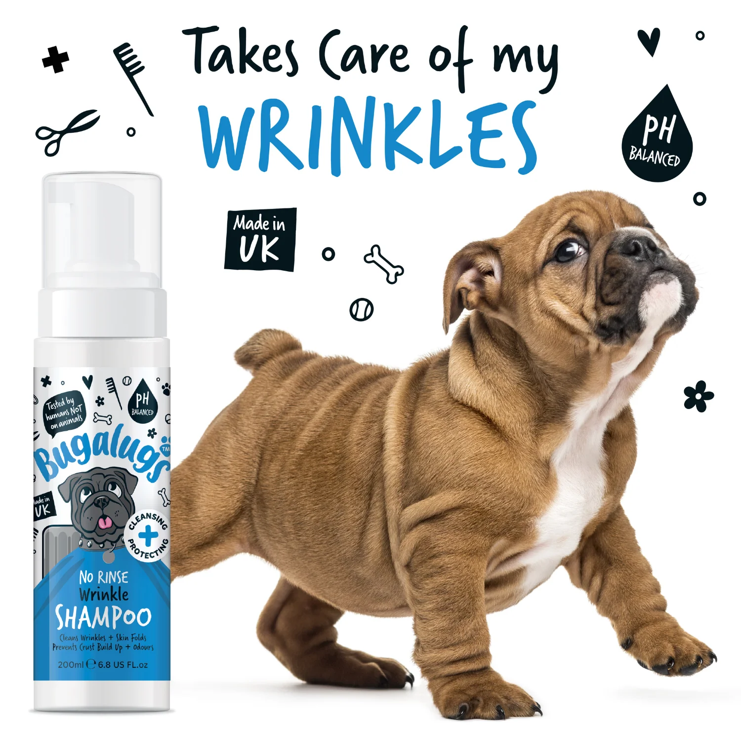 Wrinkle No-Rinse Shampoo for Dogs & Cats - Image 8