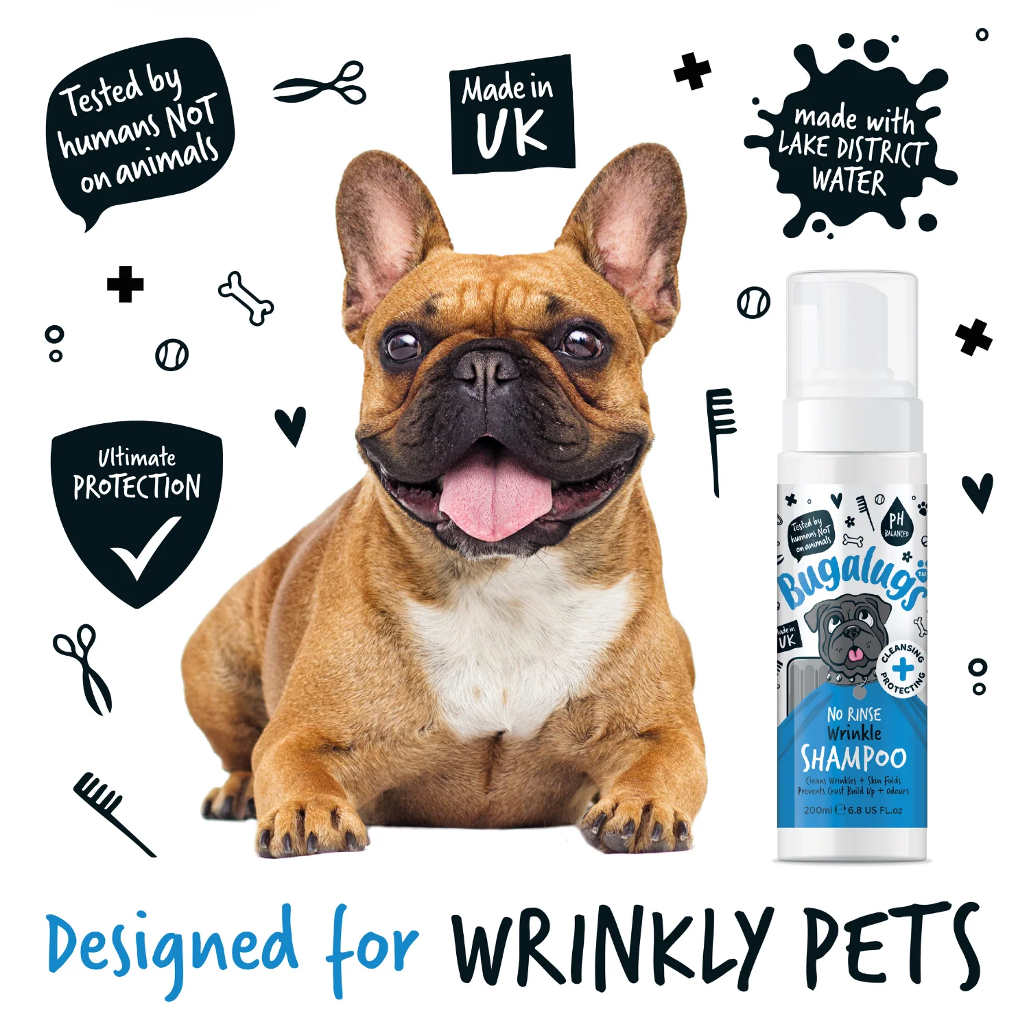 Wrinkle No-Rinse Shampoo for Dogs & Cats - Image 9