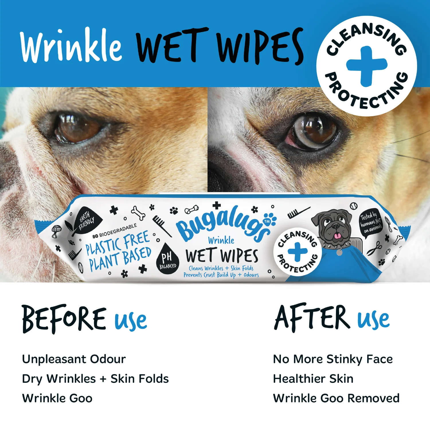 Wrinkle Wet Wipes for Dogs & Cats - Image 3