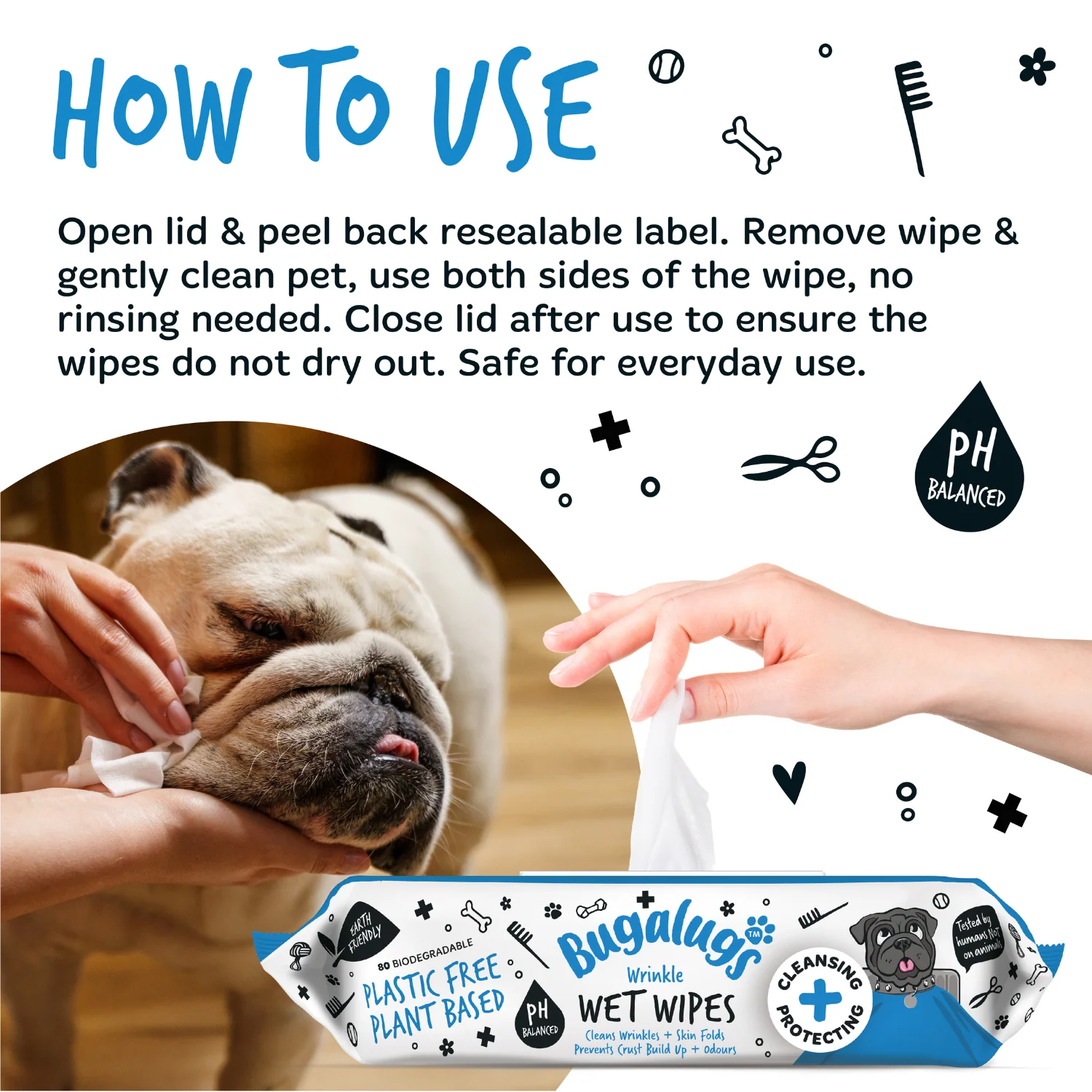 Wrinkle Wet Wipes for Dogs & Cats - Image 6