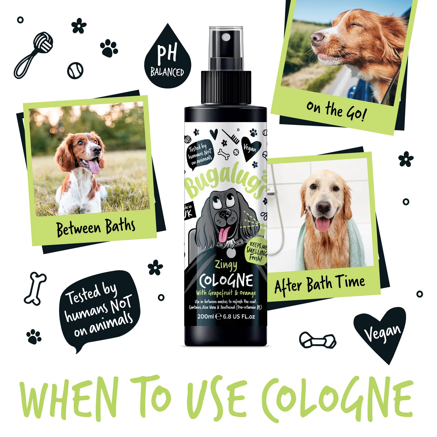 Zingy Dog Cologne with Grapefruit & Orange - Image 10