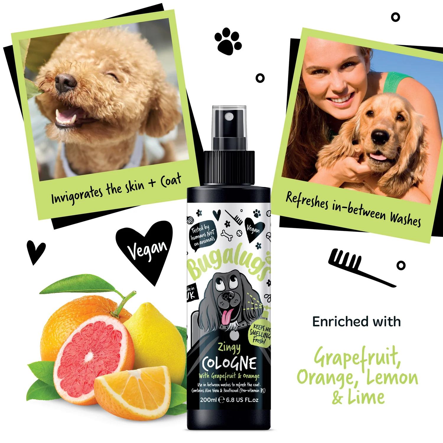 Zingy Dog Cologne with Grapefruit & Orange - Image 4