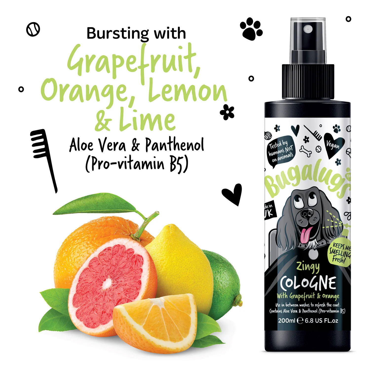 Zingy Dog Cologne with Grapefruit & Orange - Image 5