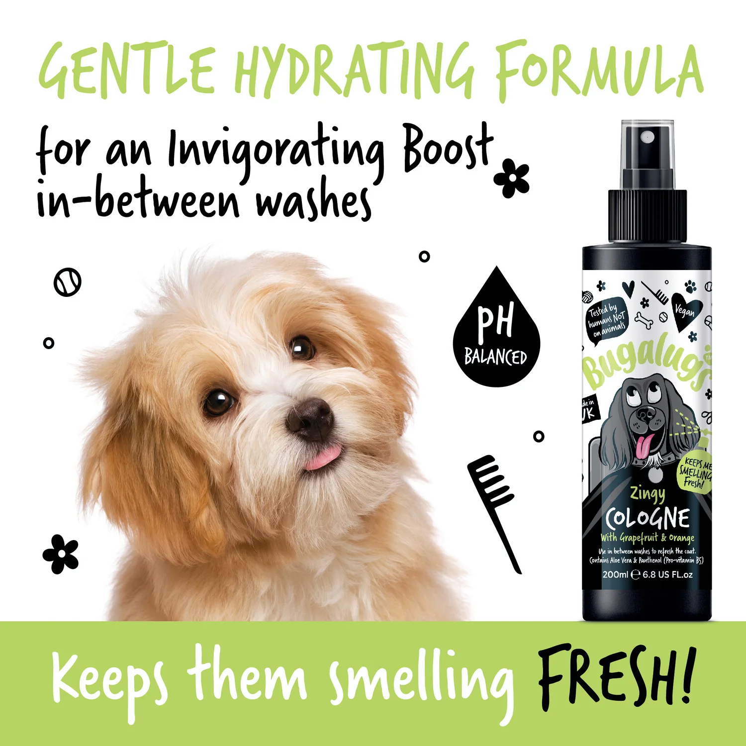Zingy Dog Cologne with Grapefruit & Orange - Image 7
