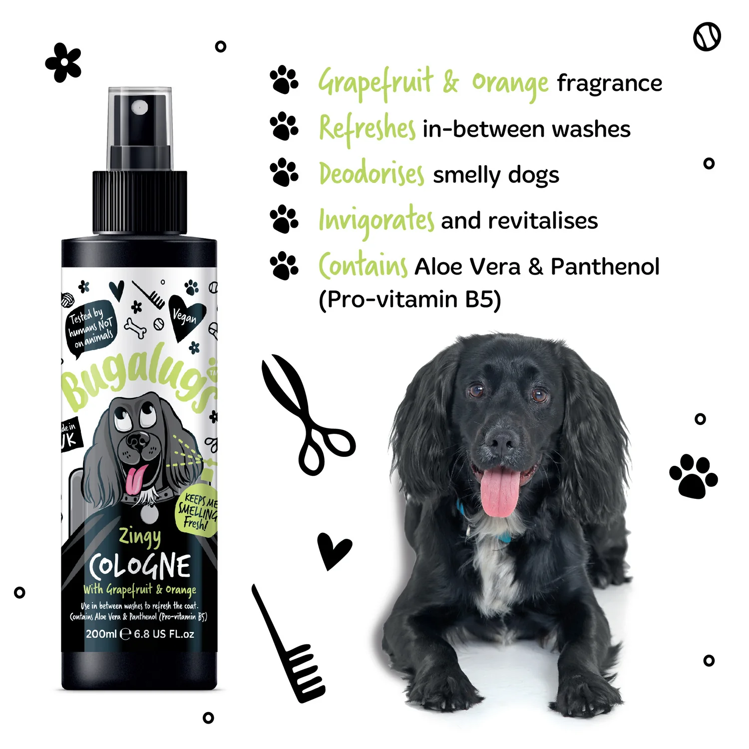 Zingy Dog Cologne with Grapefruit & Orange - Image 8