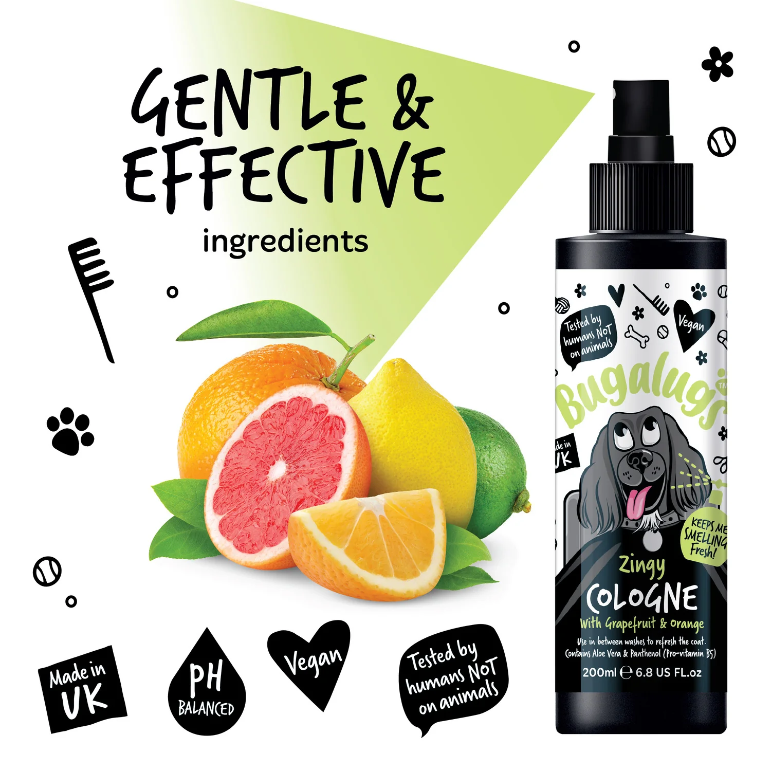 Zingy Dog Cologne with Grapefruit & Orange - Image 9